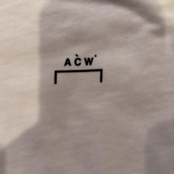 A-COLD-WALL* Long Sleeve Shirt - White with Blue, Red, and Yellow Accents - Picture 2 of 3